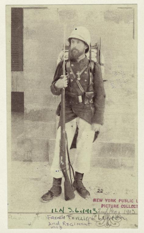 French Foreign Legion, 2nd Regiment, 1913.